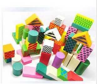 8塊彩色桶裝大塊木制積木 幼兒益智玩具的奇妙世界